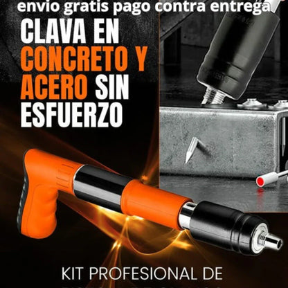 PISTOLA REMACHADORA DE CLAVOS - CON MALETA Y KIT DE SEGURIDAD | ENVÍO GRATIS